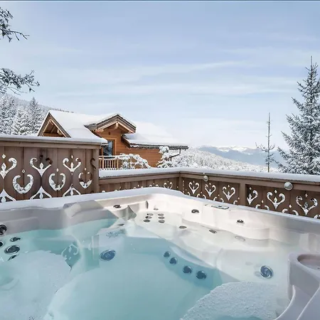Raffine Avec Acces Pistes Et Jacuzzi - Fr-1-568-57 アパート クールシュヴェル